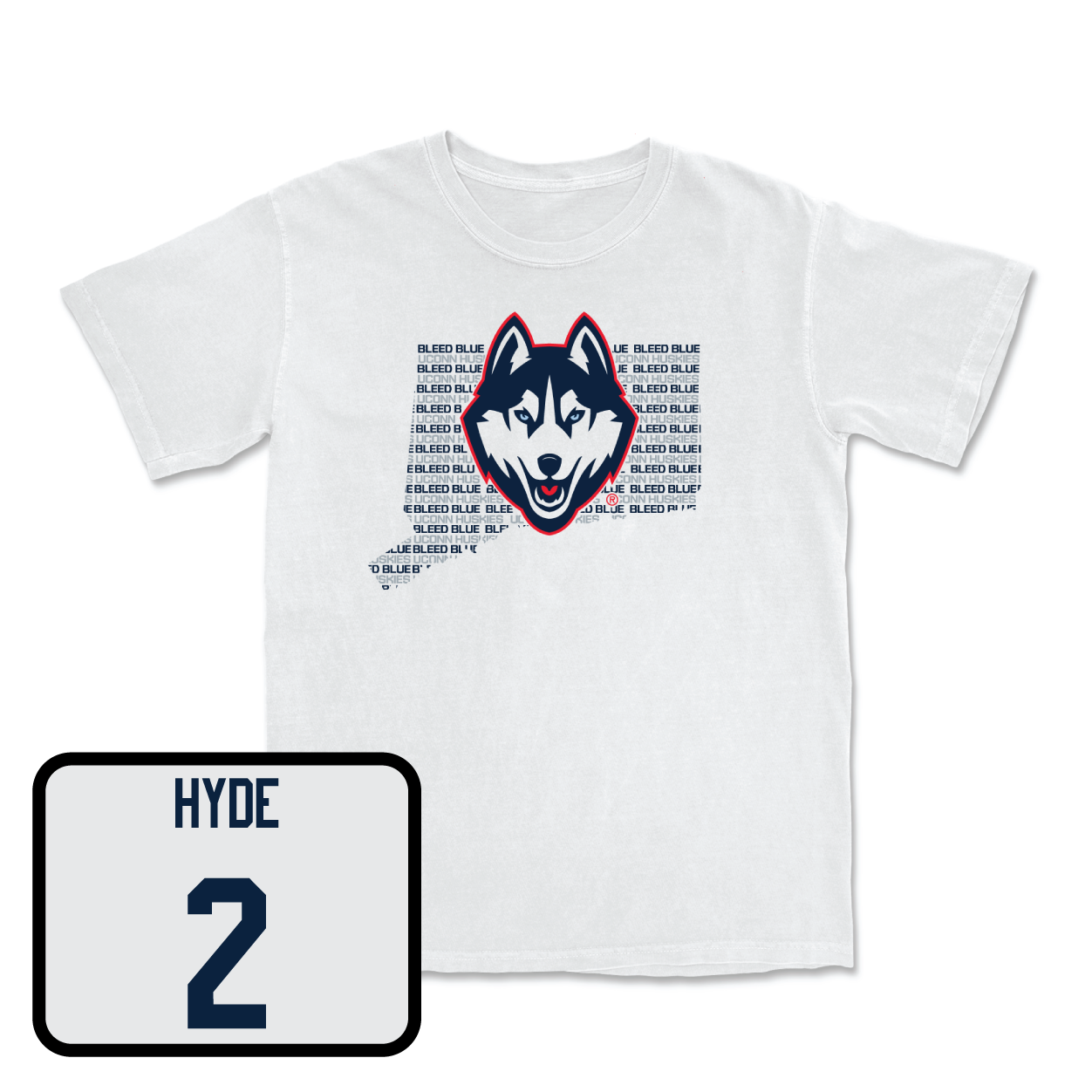 White Baseball Bleed Blue Comfort Colors Tee Youth Large / Ryan Hyde | #2