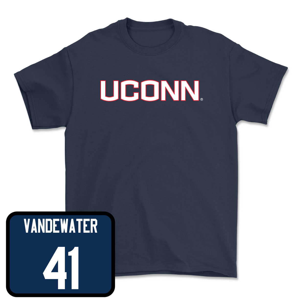 Navy Baseball UConn Tee X-Large / Ryan VanDeWater | #41