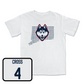 White Football Bleed Blue Comfort Colors Tee Youth Small / Stan Cross | #4
