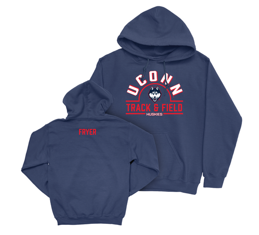 UConn Women's Track & Field Arch Navy Hoodie - Sinclaire Fryer Small