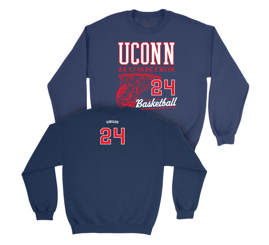 UConn Men's Basketball Hoops Navy Crew - Youssouf Singare | #24 Small