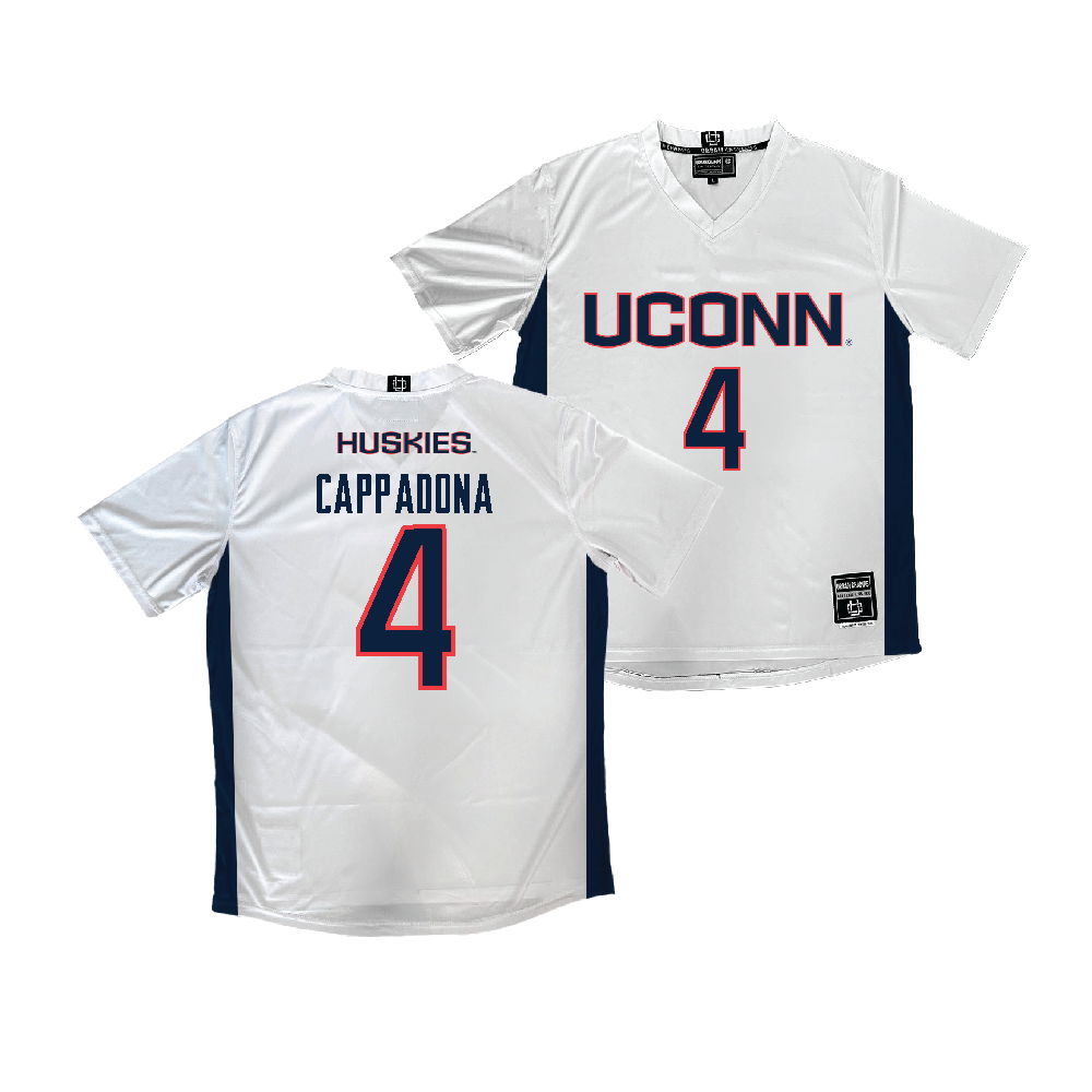 UConn Women's Soccer White Jersey - Lucy Cappadona | #4