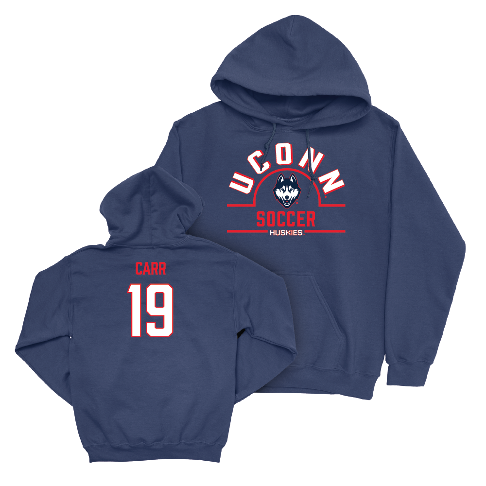 UConn Women's Soccer Arch Navy Hoodie  - Jessica Carr