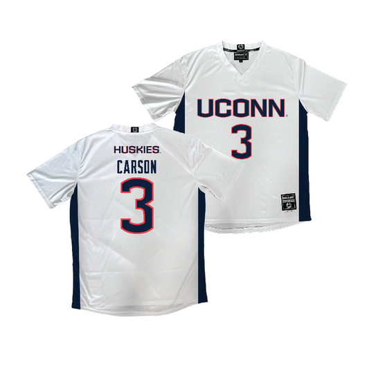 UConn Women's Soccer White Jersey - Anna Carson | #3