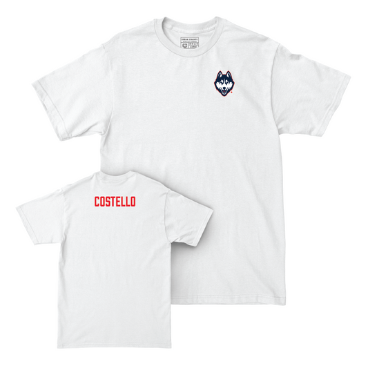 UConn Men's Golf Logo White Comfort Colors Tee  - Matthew Costello