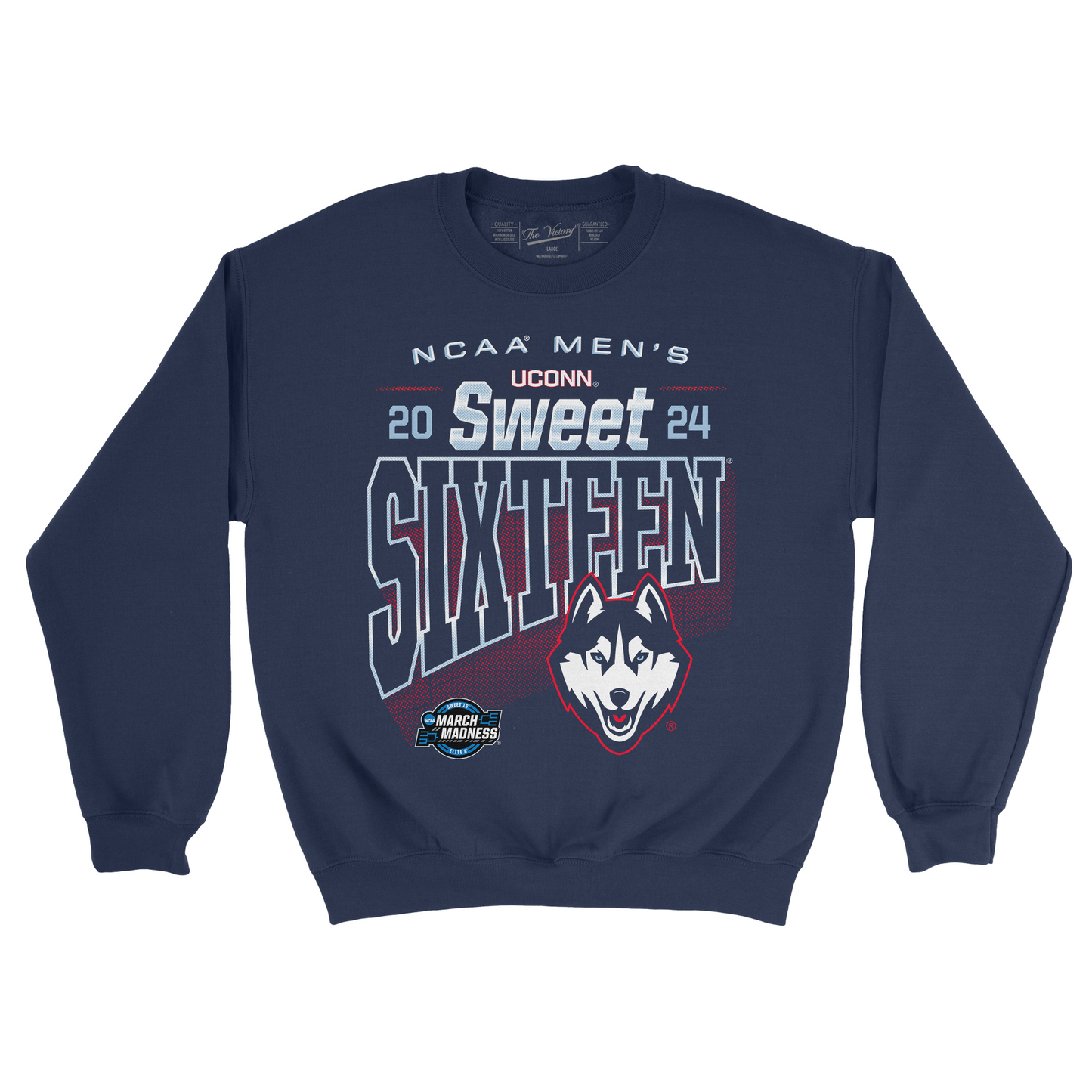 UConn MBB 2024 Sweet Sixteen Crew T-shirt by Retro Brand