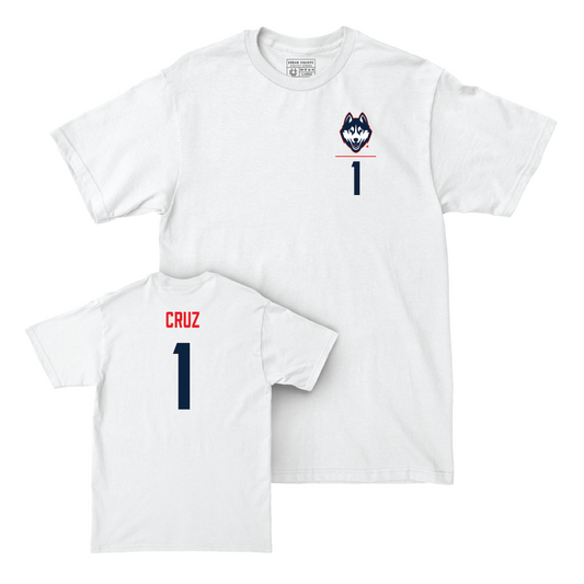 UConn Softball Logo White Comfort Colors Tee  - Bella Cruz