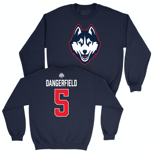 Legacy Collection: UConn Women's Basketball Navy Legacy Crew - Crystal Dangerfield | #5