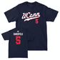 Legacy Collection: UConn Women's Basketball Navy Script Tee - Crystal Dangerfield | #5
