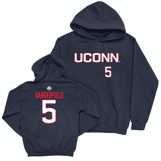 Legacy Collection: UConn Women's Basketball Navy Sideline Hoodie - Crystal Dangerfield | #5