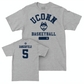 Legacy Collection: UConn Women's Basketball Sport Grey Varsity Tee - Crystal Dangerfield | #5