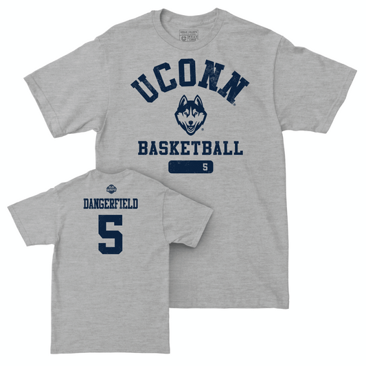 Legacy Collection: UConn Women's Basketball Sport Grey Varsity Tee - Crystal Dangerfield | #5
