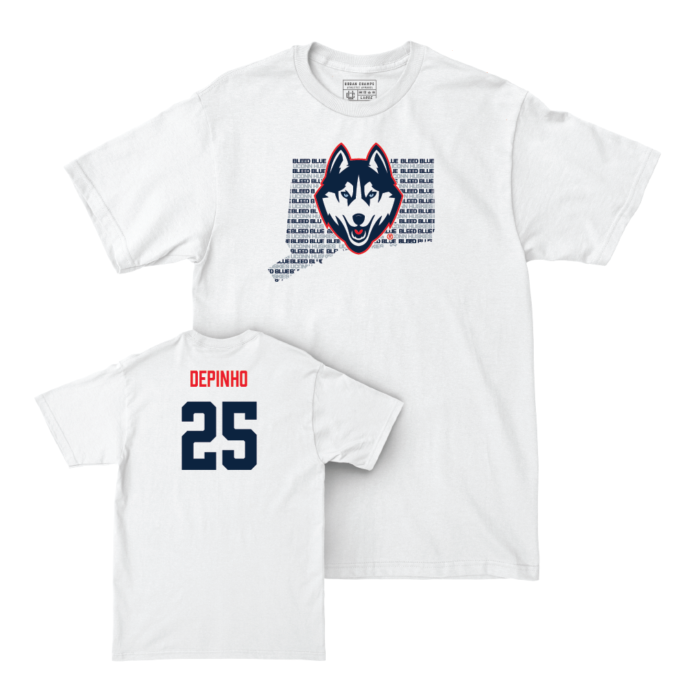 Men's Soccer White Bleed Blue Comfort Colors Tee  - Mateo DePinho