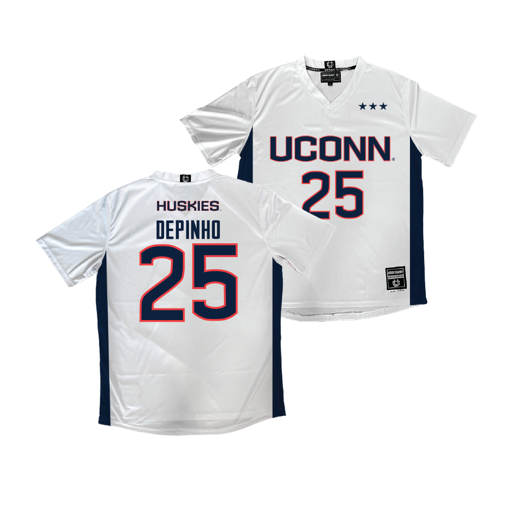 UConn Men's Soccer White Jersey  - Mateo DePinho