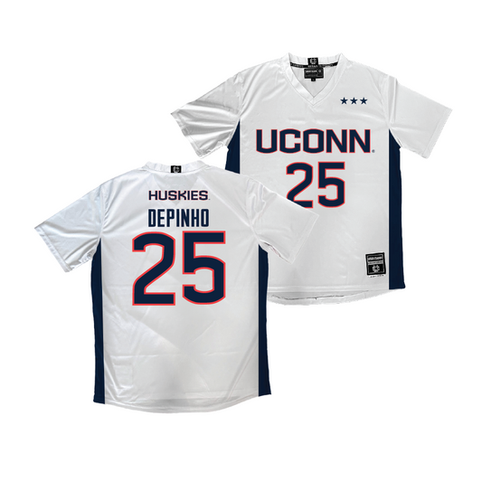 UConn Men's Soccer White Jersey  - Mateo DePinho