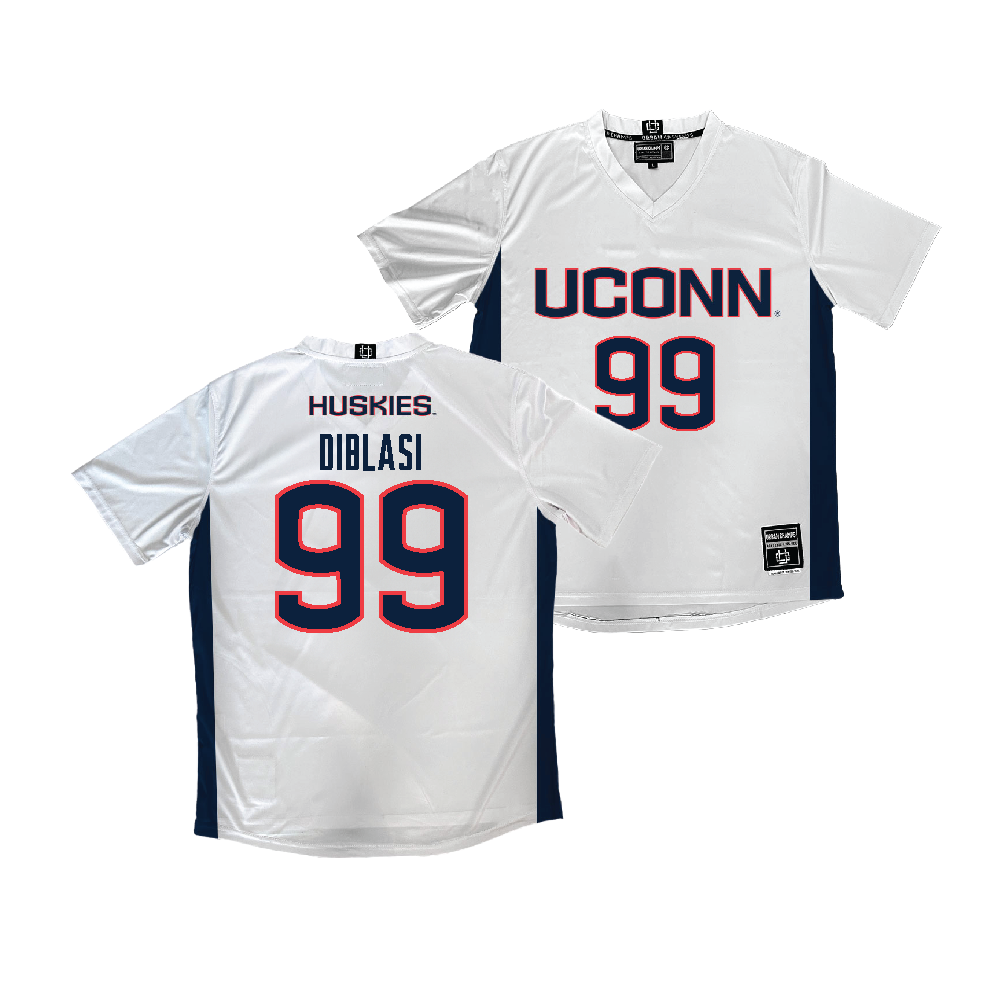 UConn Women's Soccer White Jersey - Elizabeth DiBlasi  | #99