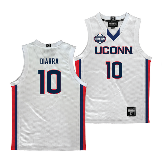 PRE-ORDER: UConn Men's Basketball National Champions White Jersey - Hassan Diarra | #5