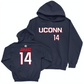 Legacy Collection: UConn Women's Basketball Navy Sideline Hoodie - Dorka Juhasz | #14