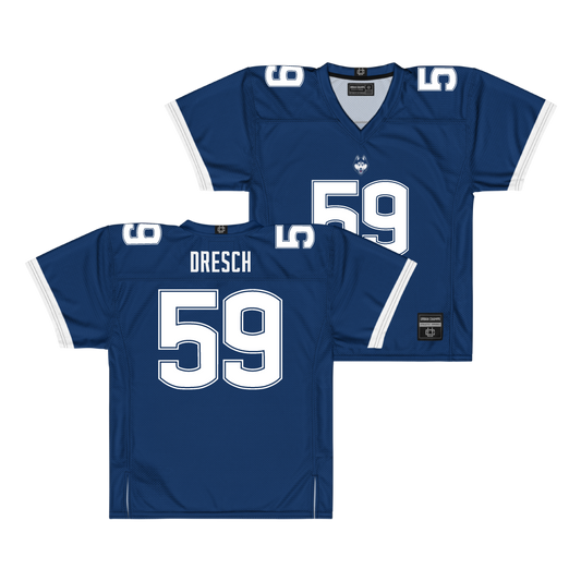 Navy UConn Football Jersey - Eddie Dresch