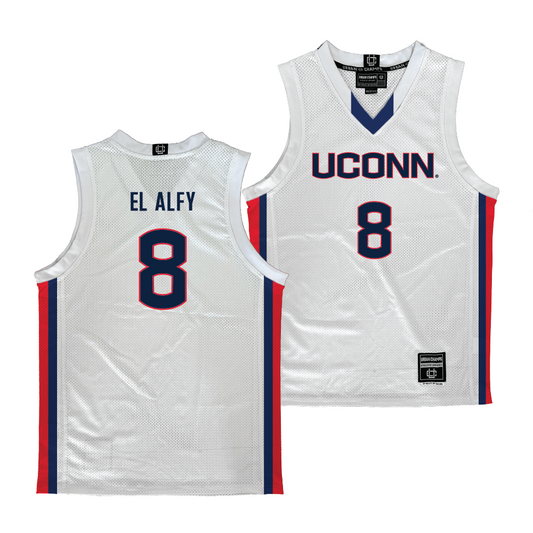 UConn Women's Basketball White Jersey - Jana El Alfy | #8