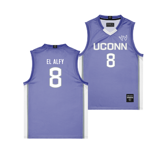 UConn Purple Basketball Jersey - Jana El Alfy | #8