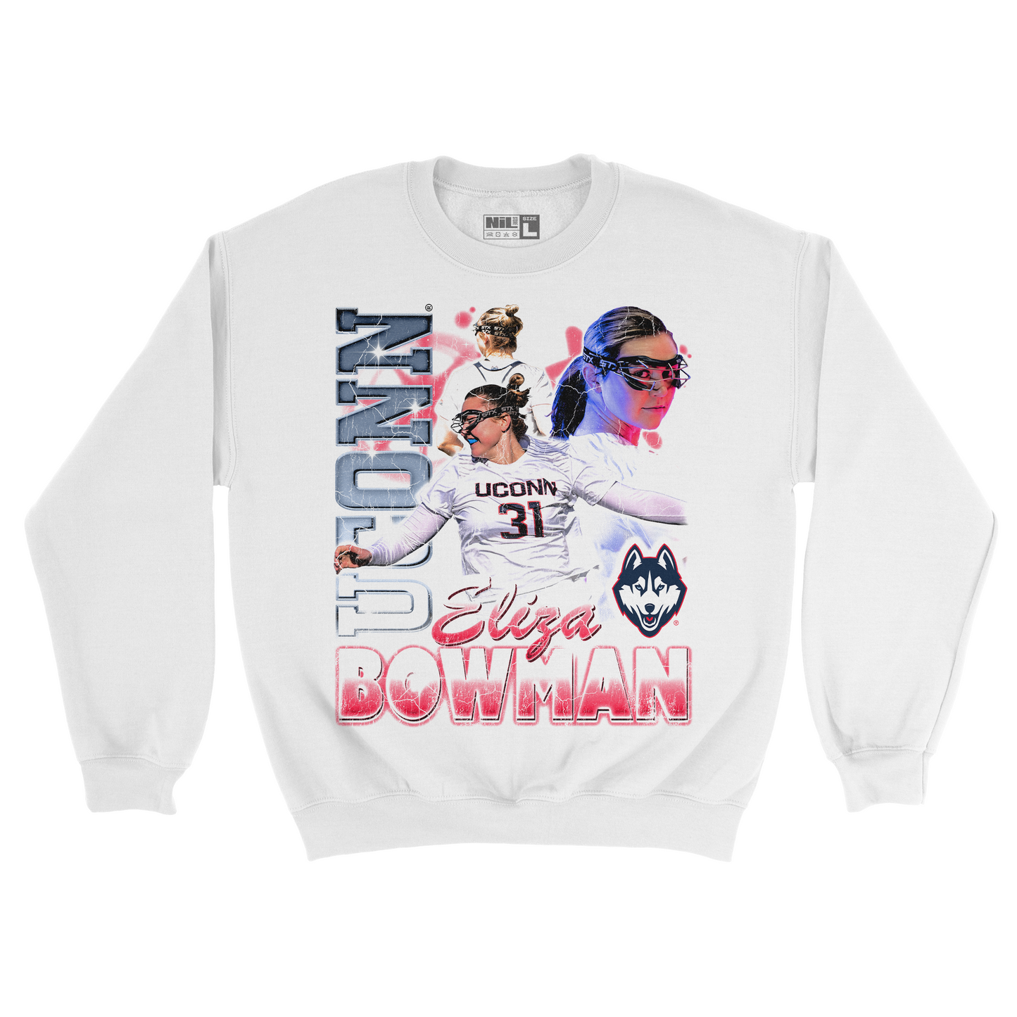 EXCLUSIVE RELEASE: Eliza Bowman 90s Graphic White Crew
