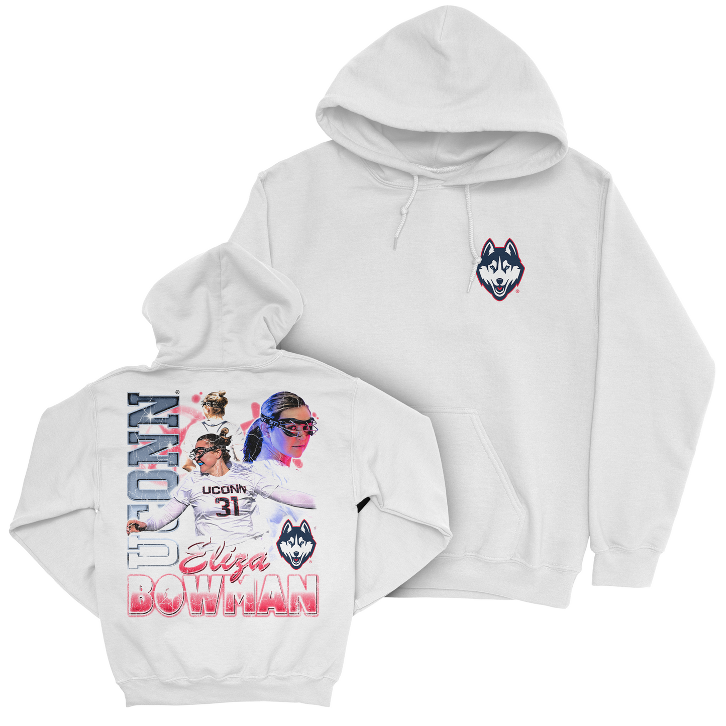 EXCLUSIVE RELEASE: Eliza Bowman 90s Graphic White Hoodie