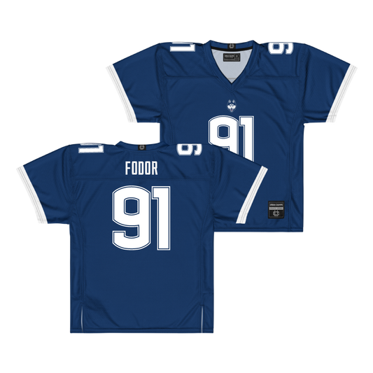 Navy UConn Football Jersey - Brady Fodor