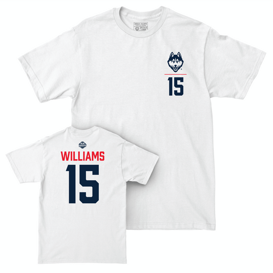 Legacy Collection: UConn Women's Basketball White Logo Comfort Colors Tee - Gabby Williams | #15