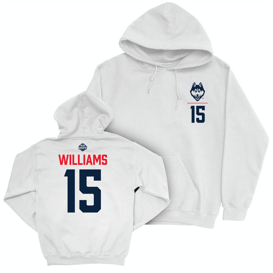 Legacy Collection: UConn Women's Basketball White Logo Hoodie - Gabby Williams | #15