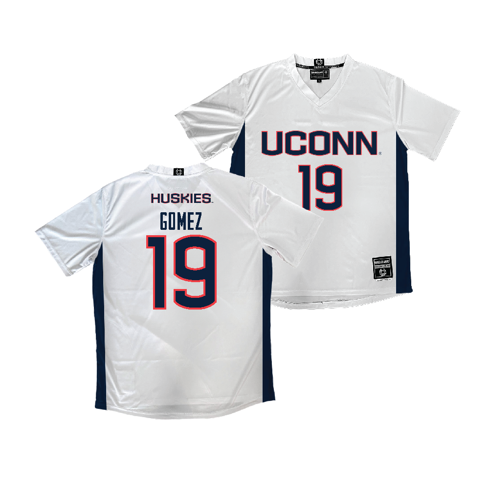 UConn Women's Soccer White Jersey - Isabella Gomez | #19