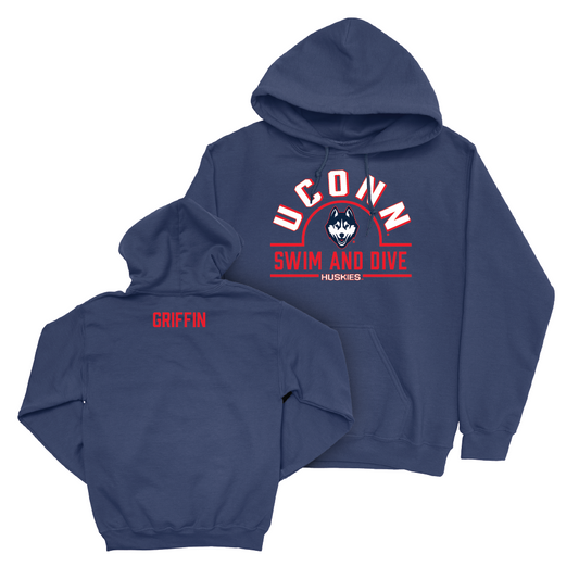 UConn Women's Swim & Dive Arch Navy Hoodie  - Zoey Griffin