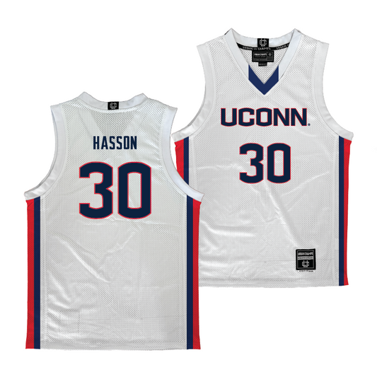 UConn Men's Basketball White Jersey - Yarin Hasson | #30