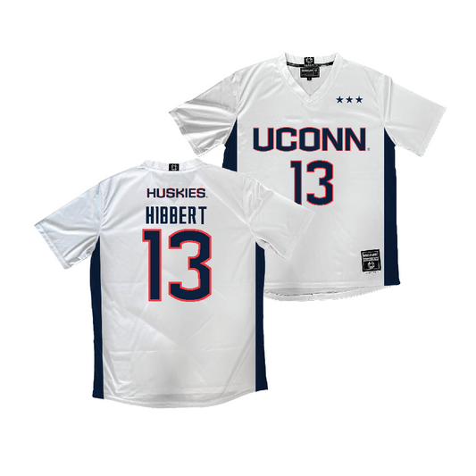 UConn Men's Soccer White Jersey - Jayden Hibbert