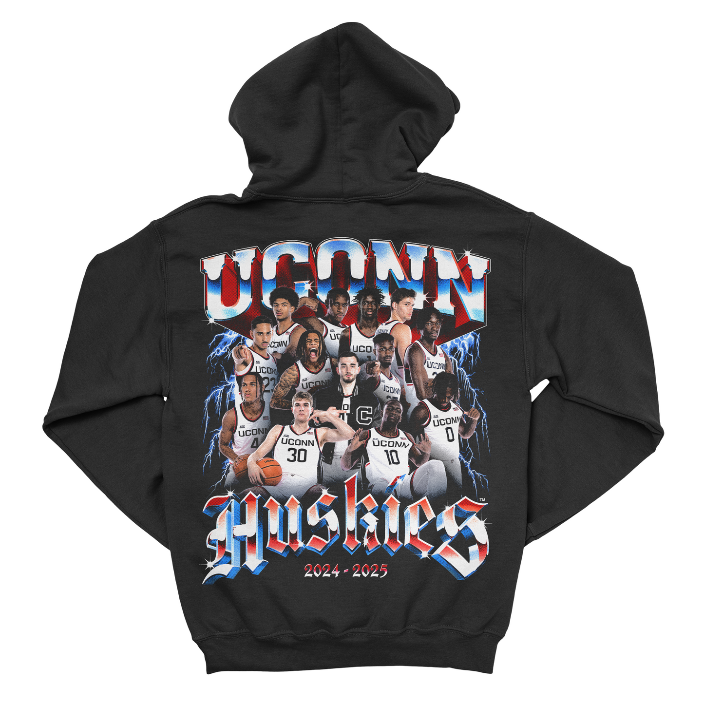 EXCLUSIVE RELEASE: UCONN MBB 24-25' Team Black Hoodie