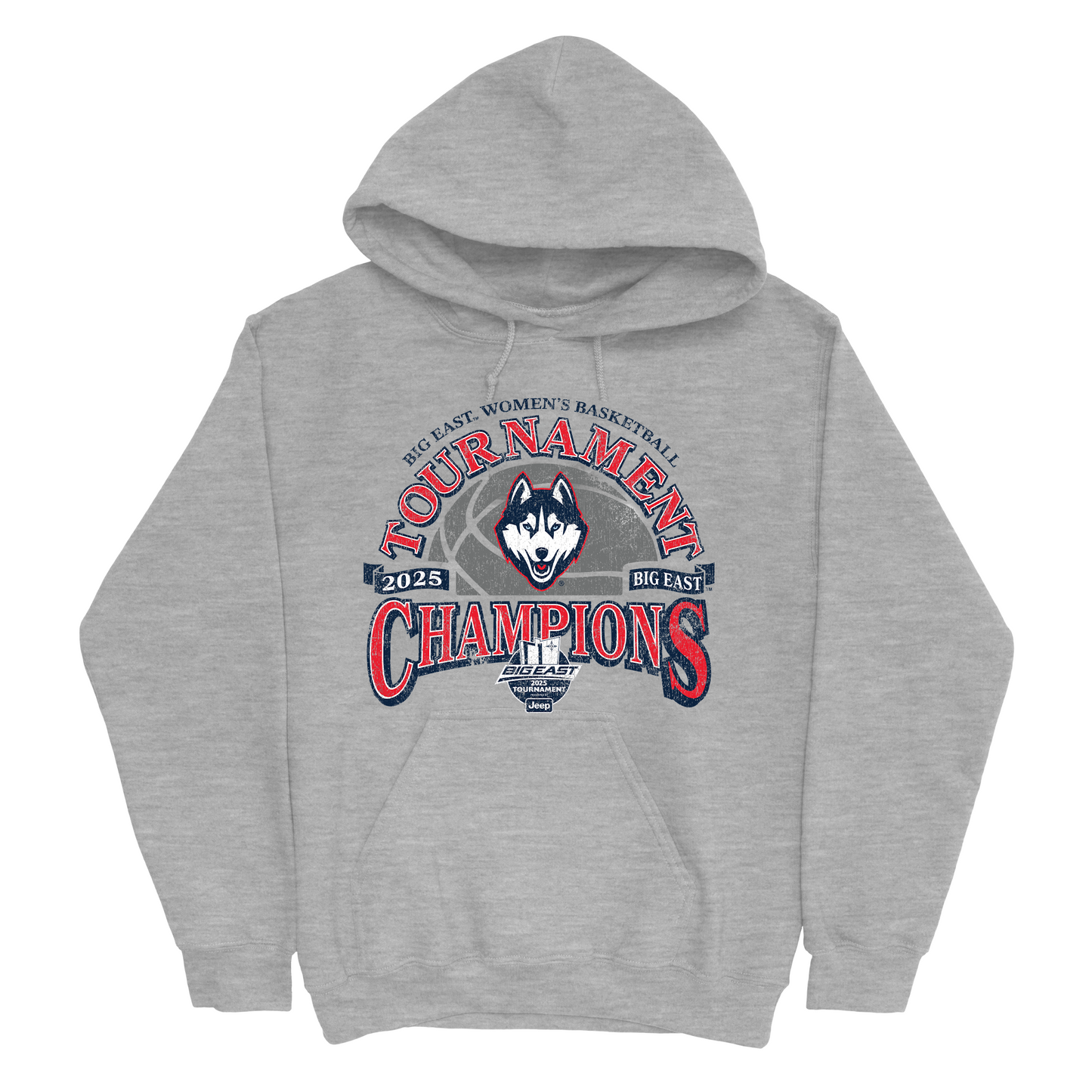 UConn Women's Basketball 2024-25 Big East WBB Tournament Champions Vintage Hoodie