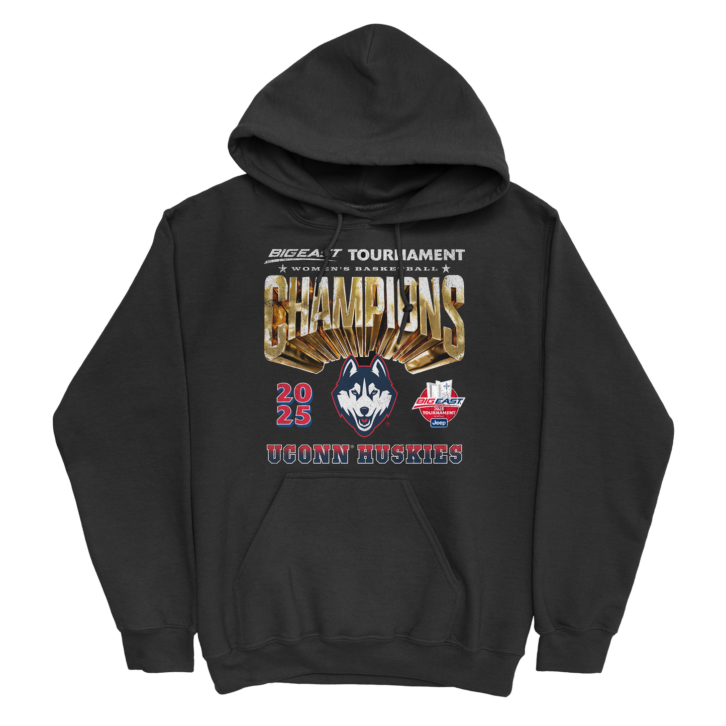 UConn Women's Basketball 2024-25 Big East WBB Tournament Champions Streetwear Hoodie