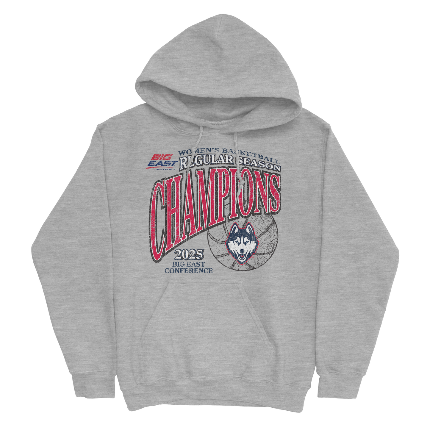 UConn Women's Basketball 2024-25 Big East Regular Season Champions Vintage Hoodie