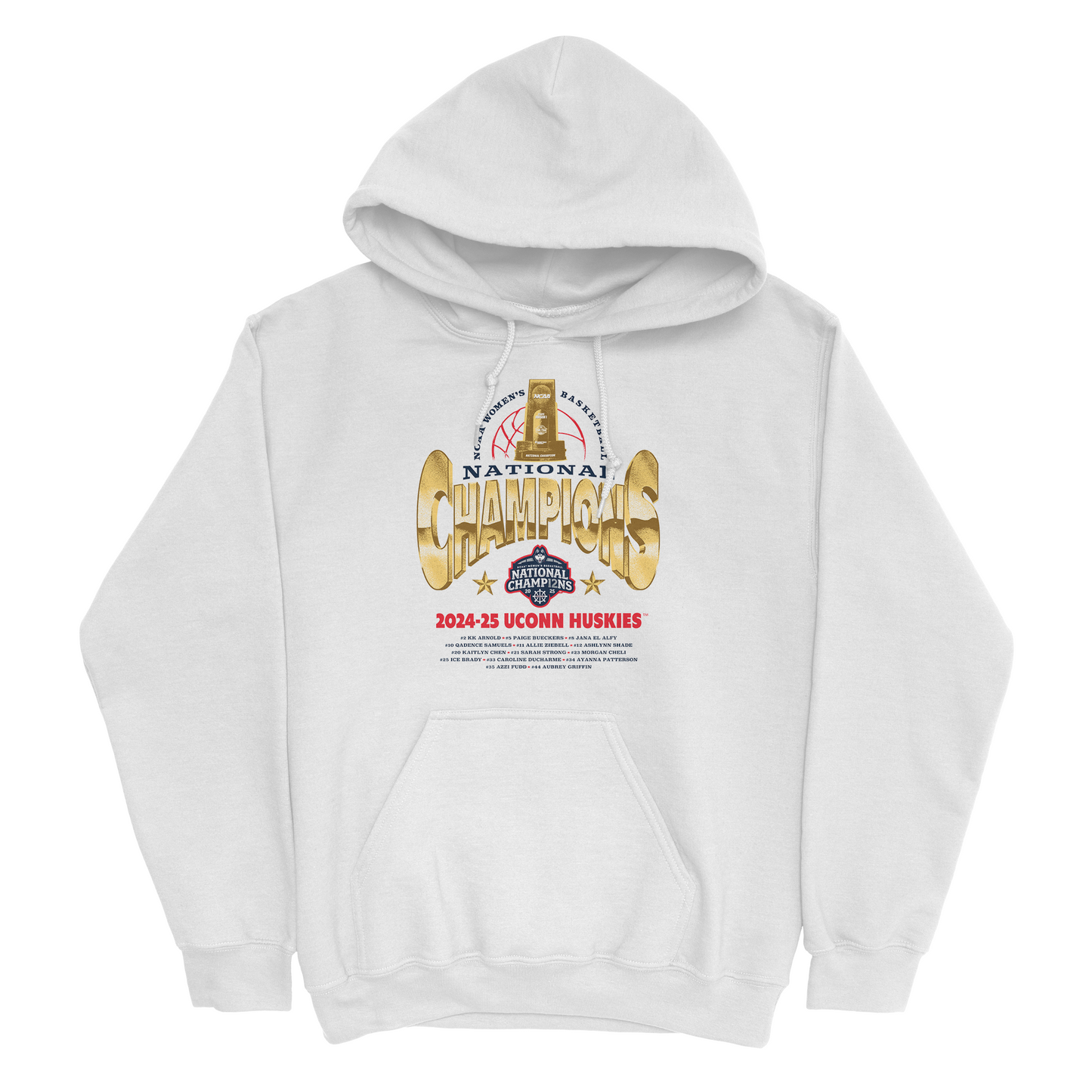 UConn Women's Basketball National Champions Gold Hoodie