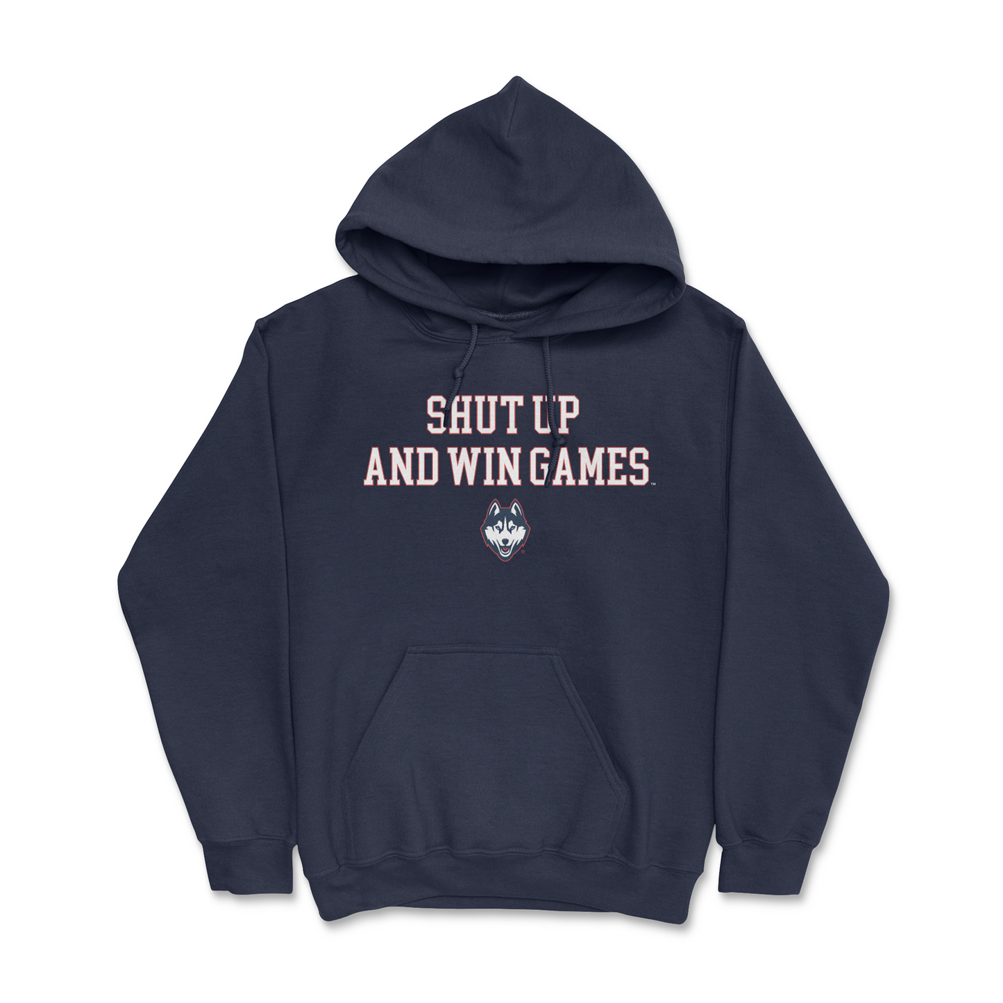 LIMITED RELEASE: UConn Shut Up and Win Games Hoodie in Navy