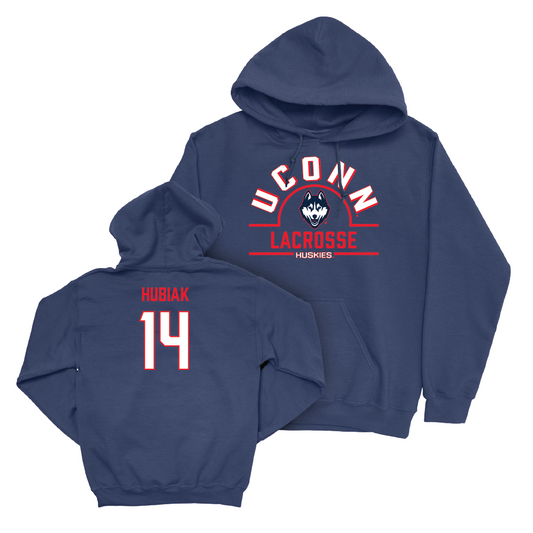 UConn Women's Lacrosse Arch Navy Hoodie  - Caitlyn Hubiak