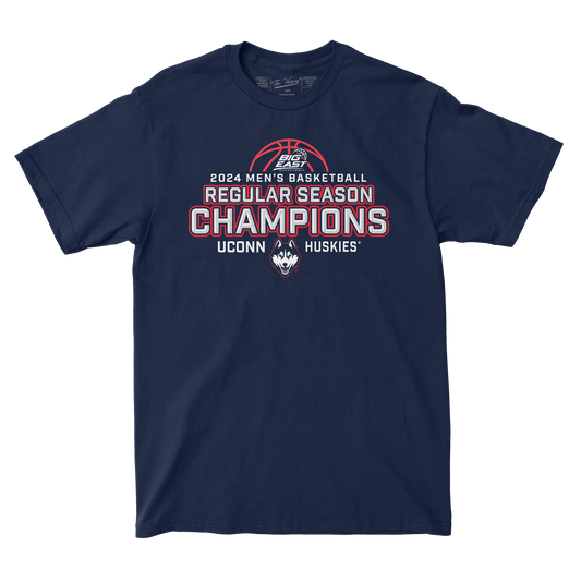 UConn Men's Basketball 2024 Regular Season Champions T-Shirt by Retro Brand
