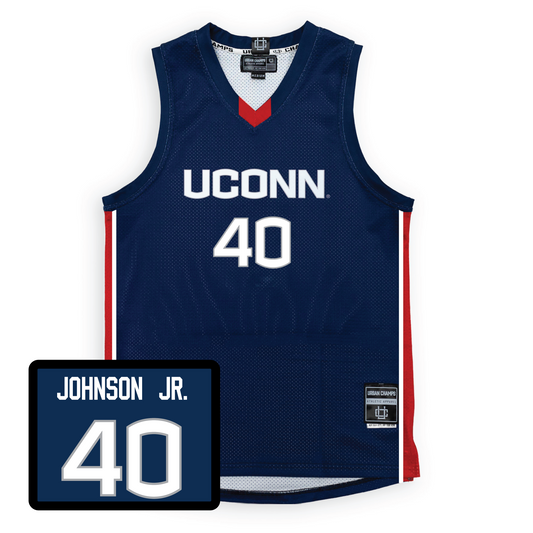 Navy Men's Basketball UConn Jersey - Jayden Ross
