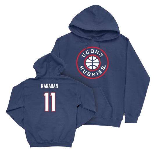 Navy Men's Basketball Hardwood Hoodie - Alex Karaban