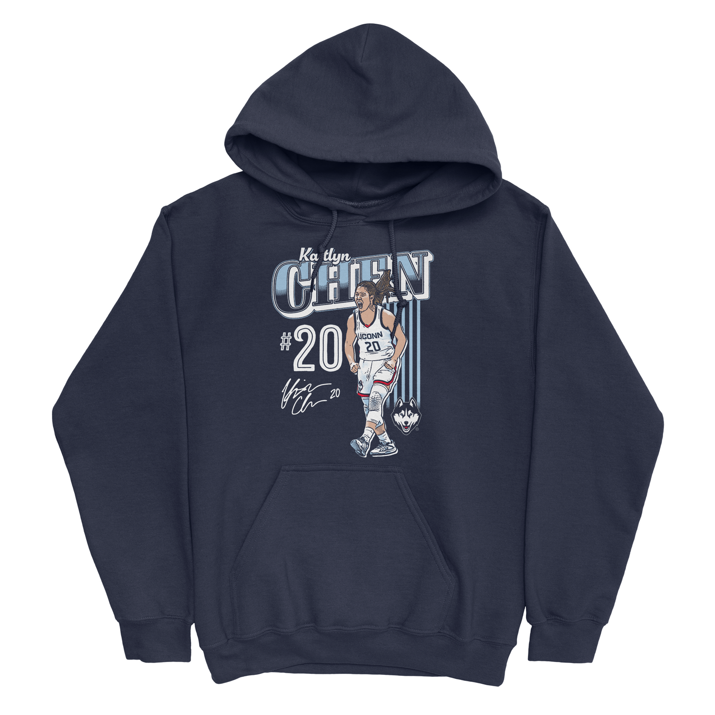 EXCLUSIVE RELEASE: Kaitlyn Chen Illustrated Navy Hoodie