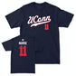 Legacy Collection: UConn Women's Basketball Navy Script Tee - Kia Nurse | #11