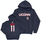 Legacy Collection: UConn Women's Basketball Navy Sideline Hoodie - Kia Nurse | #11