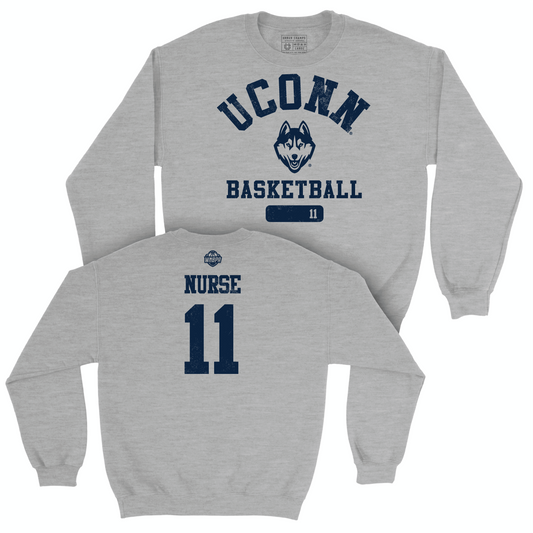 Legacy Collection: UConn Women's Basketball Sport Grey Varsity Crew - Kia Nurse | #11