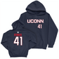 Legacy Collection: UConn Women's Basketball Navy Sideline Hoodie - Kiah Stokes | #41