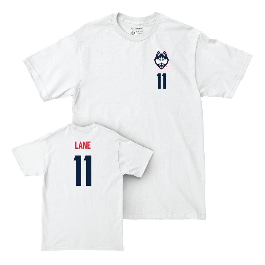 UConn Baseball Logo White Comfort Colors Tee  - Connor Lane